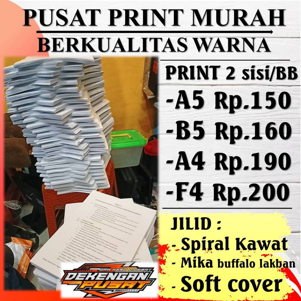 

Print Cepat BERWARNA 80 gsm BEST PRICE TERMURAH / CETAK DOKUMEN MAKALAH PROPOSAL SKRIPSI TESIS BUKU BERWARNA 24 JAM Print MURAH