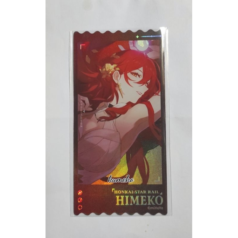 Honkai Star Rail Hologram Ticket - Himeko