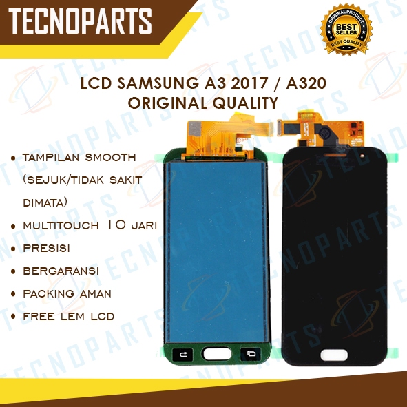 GROSIR LCD SAMSUNG A3 2017 / A320 ORIGINAL 100% FULLSET TOUCHSCREN