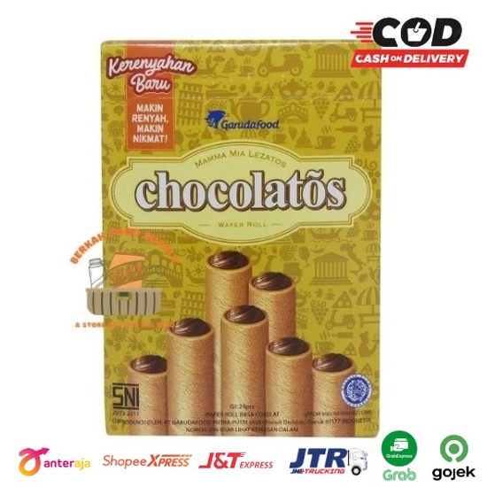 

[PRODUK-ZVN7R93] ( BERKAH ) GERY CHOCOLATOS Roll Gery Salut Saluut 1 box 24 pcs Coklat Coconut Roll All Varian Rasa ➼Laris