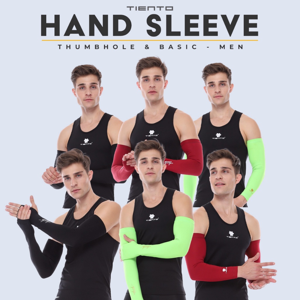 ✨SHOPEE MALL✨ Tiento Hand Sleeve Arm Sleeve Manset Tangan Baselayer Lengan Pria Original grosir
