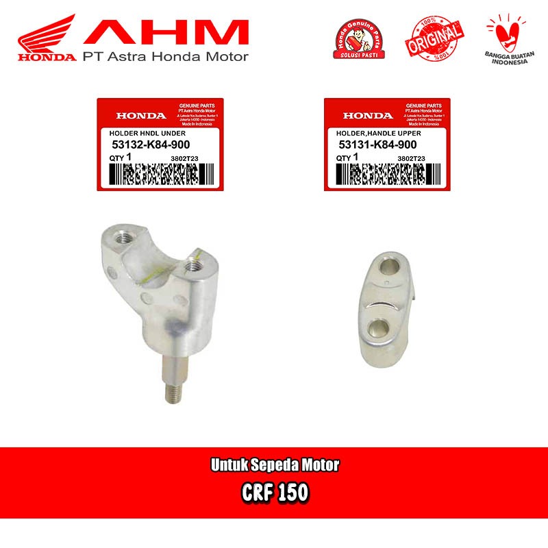 Raiser Dudukan Pencepit Stang Honda CRF 150 L Original AHM 53131 53132-K84-900