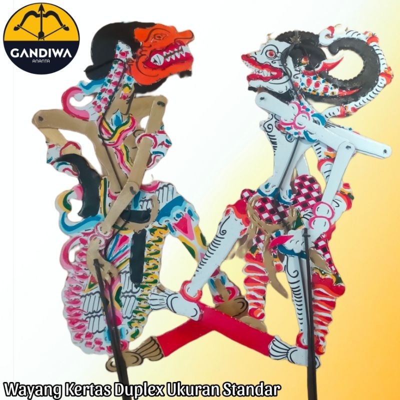 wayang kertas Duplex Buto Cakil dan Anoman