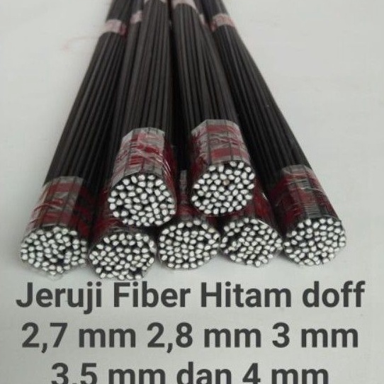 TERPERCAYA Jeruji Fiber Hitam doff 2.7mm 2.8mm 3mm 3.5mm dan 4mm Ruji untuk dongdang kandang merpati