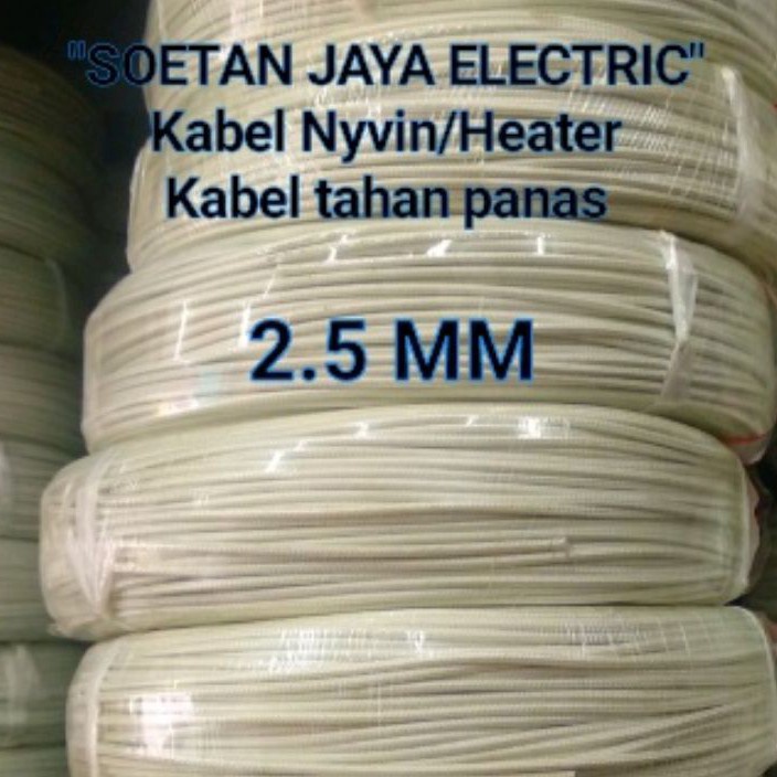 RRTM7152 ORIGINAL% Kabel Tahan panas 2.5mm/ Kabel Heater / Kabel Nyvin 2.5mm (meteran)