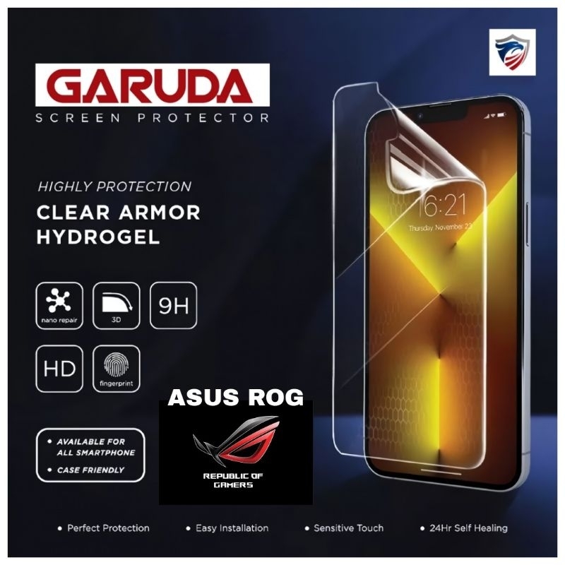 Anti Gores Hydrogel Screen Protector HD CLEAR Rog Phone 2/Rog Phone 3 /Rog Phone 4/Rog Phone 5/Rog P
