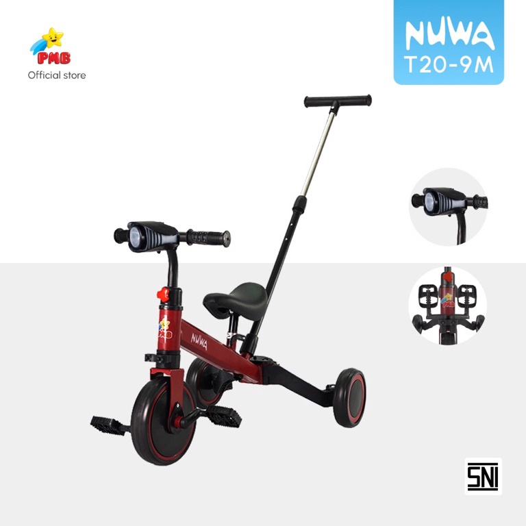 STOK TERBATAS SEPEDA RODA TIGA NUWA T20-9M – PMB TOYS