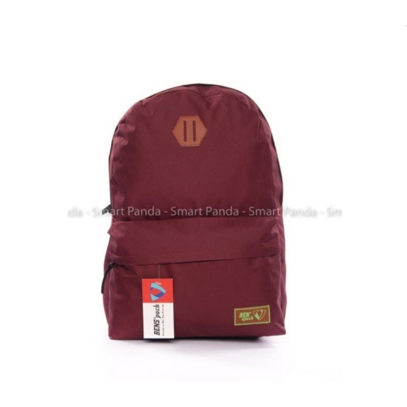 Tas Ransel Ben' Spack / Tas Sekolah Anak Warna Merah Maroon