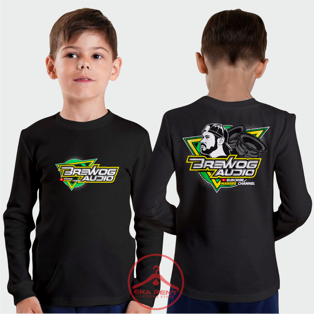Kaos Anak Umur 1-13 Tahun Brewog Audio Horeg Lengan Panjang