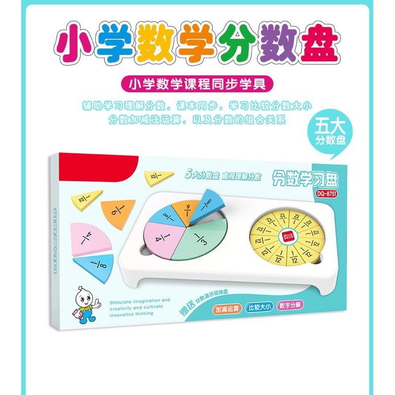 

stimulasi imaginasi pecahan alat peraga pecahan matematika fraction math