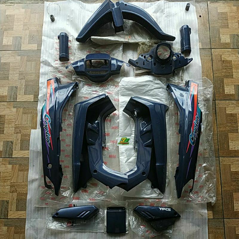 Body bodi fullset Crypton biru dongker SE 96 original baru YGP nos