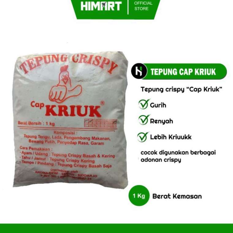 

[PRODUK-JAM8M62] [Himart]Tepung Crispy Cap Kriuk Jumbo Buruan Beli ⌒ )