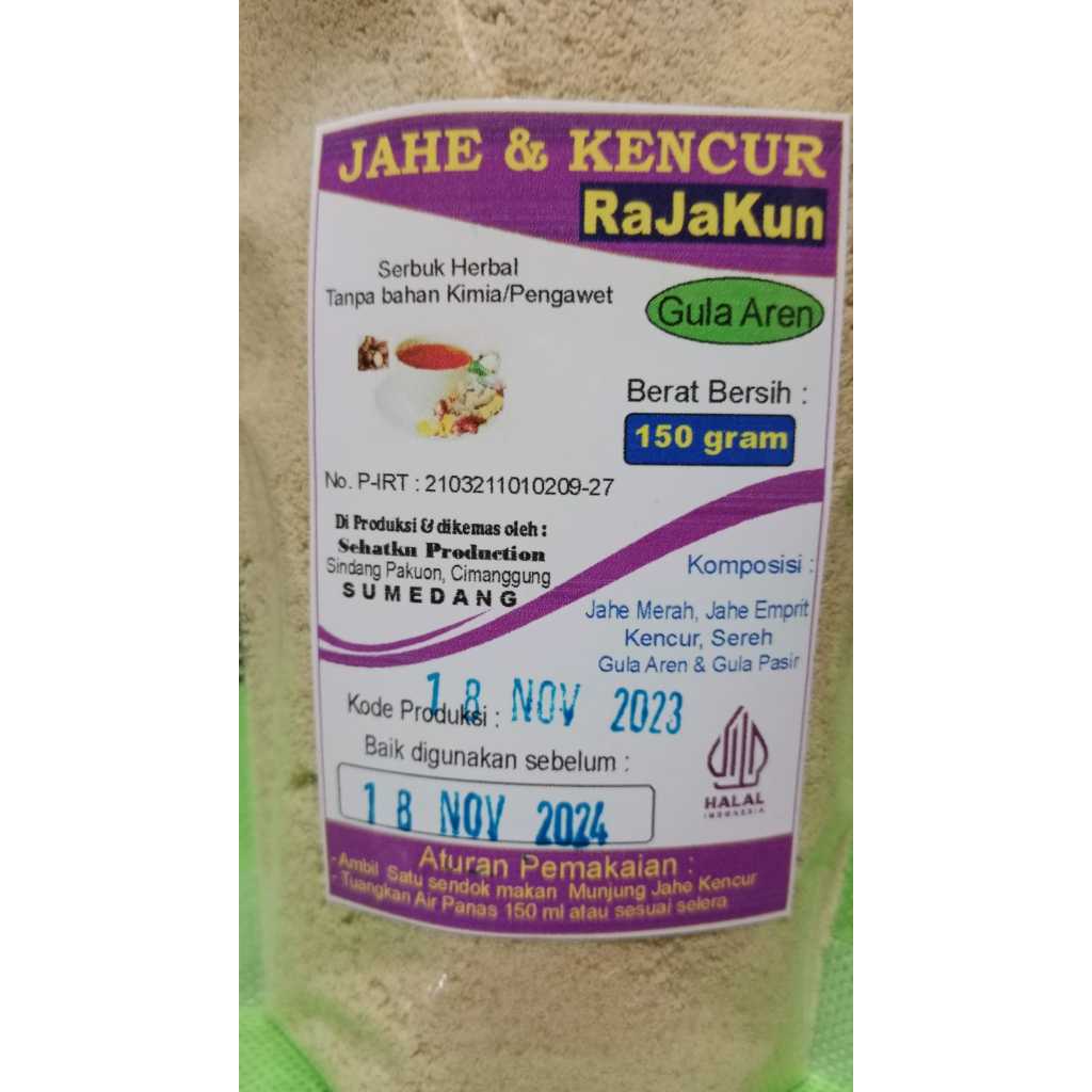 

Serbuk Herbal Jahe & Kencur