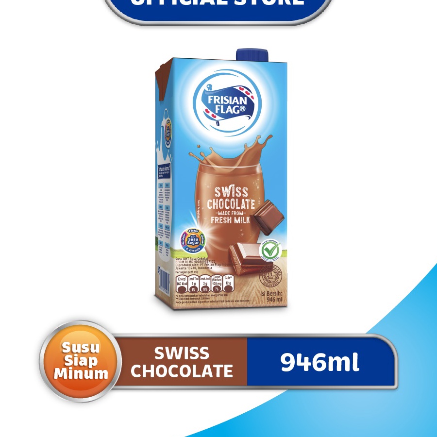 

SPQD6654 Terbaru Frisian Flag Susu UHT Swiss Chocolate 946 mL