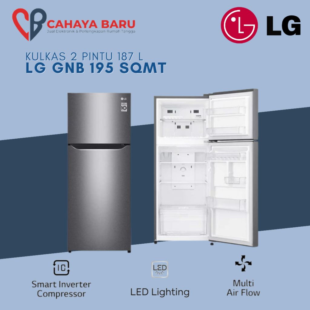 KULKAS LG GNB 195 SQMT