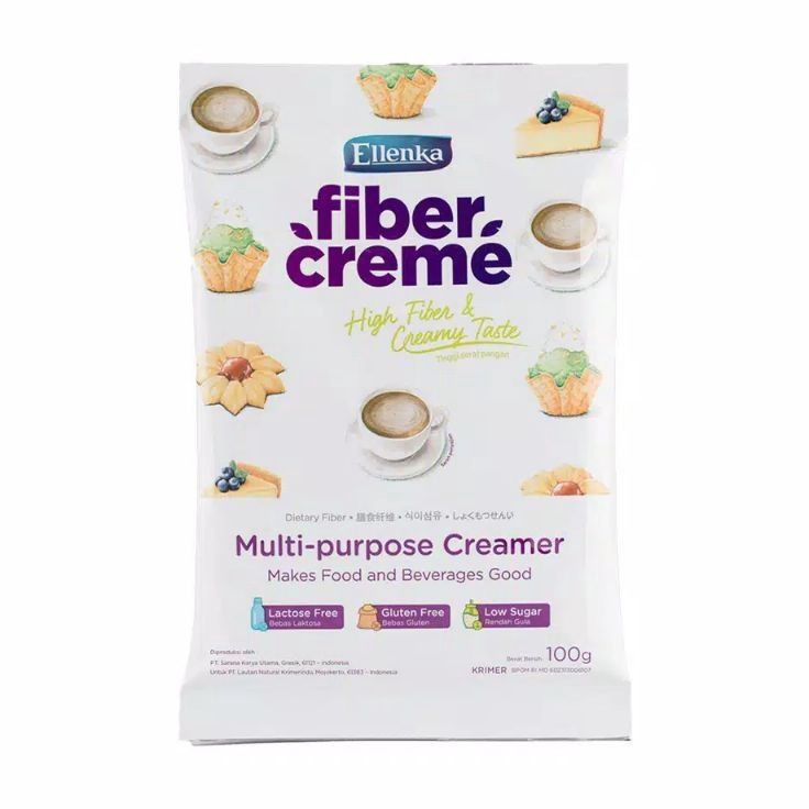

VSMZ1218 Dijamin Ori Fiber Creme Ellenka 100 gr high fiber & creamy taste sachet promo