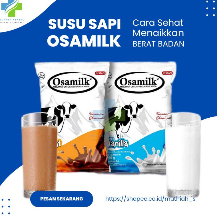 

87 SUSU OSAMILK GEMUK BADAN 500 gram ➴Bayar Di Tempat
