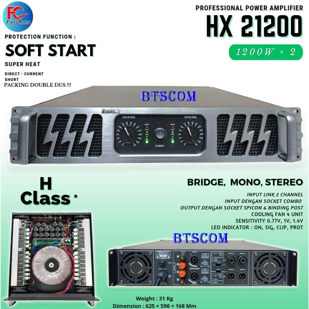 Power Amplifier Firstclass HX21200 Class H big power HX 21200 class H