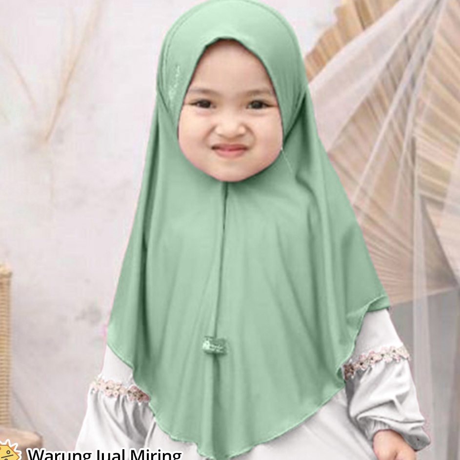 Jilbab Pet Instan Anak 1-12 Tahun Jersey Spandex Premium Kerudung Hijab Bergo Pashmina Murah Instant
