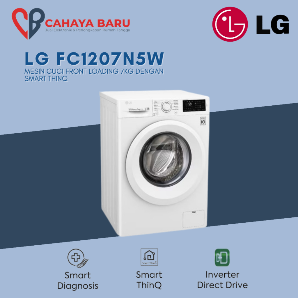 MESIN CUCI LG FC1207N5W