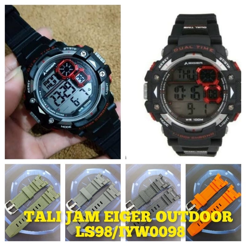 Tali jam tangan karet Eiger LS98/Iyw0098