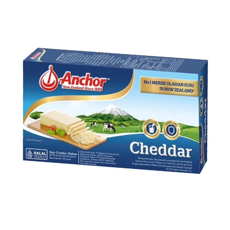 

ANCHOR CHEDDAR CHEESE 150gr KEJU BATANG OLAHAN8