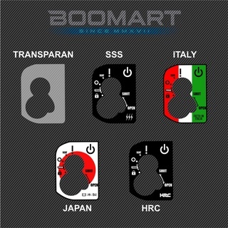 [LEMBARAN] STICKER TIMBUL TUTUP KUNCI KONTAK BEAT, BEAT STREET, SCOOPY