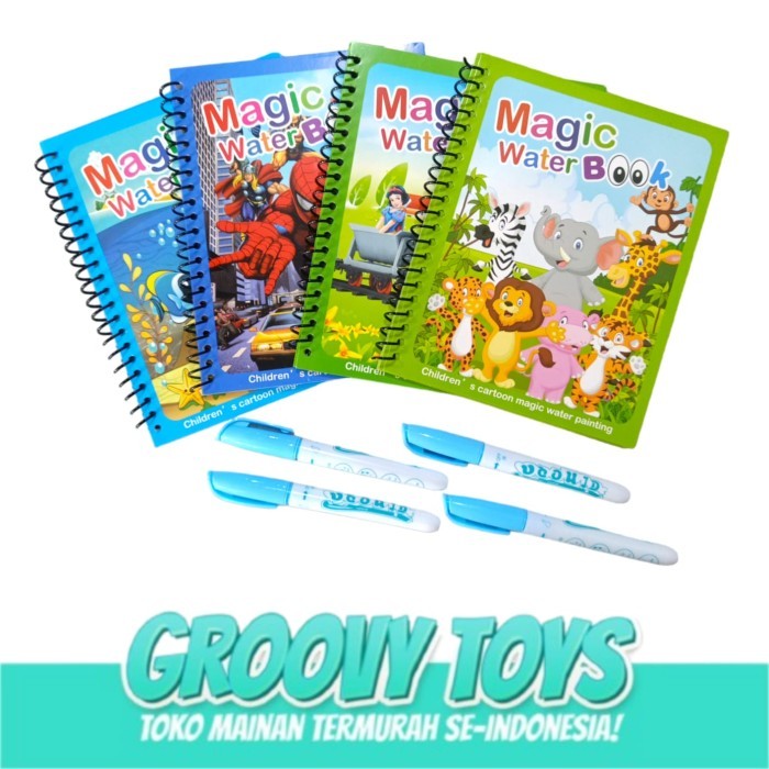 

Magic Water Book / Buku Mewarnai / Buku Mewarnai Water Doodle