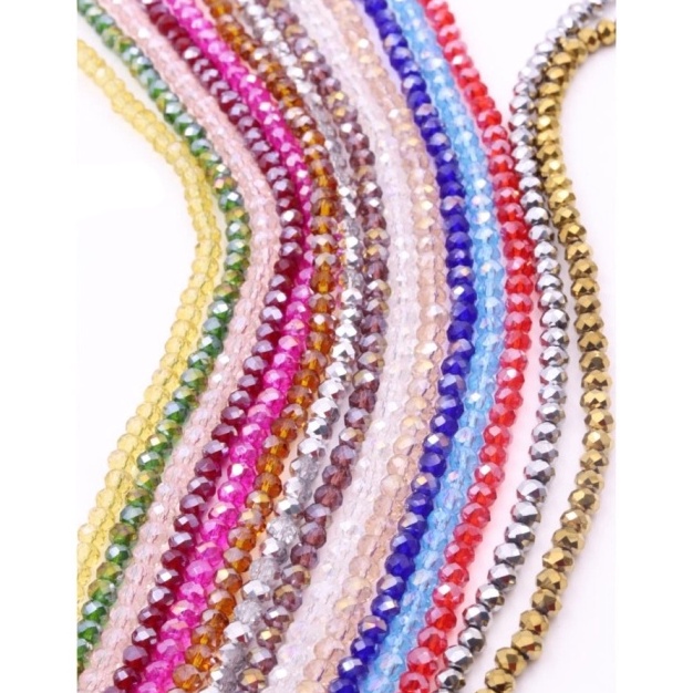 12.12 sale (Part 2) Manik Kristal Ceko 6mm / Manik Bakpau / Manik Kristal Bakpau Ceko / Manik Gepeng