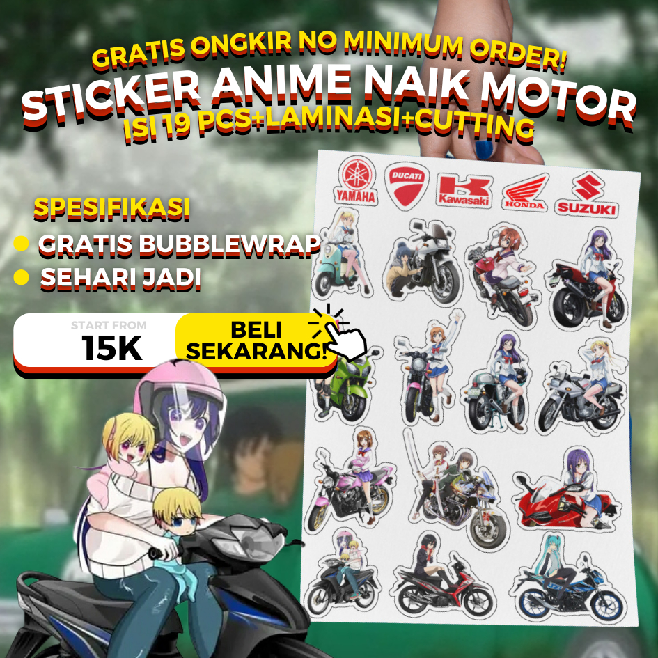 

STICKER ANIME RANDOM BAKUON OSHI NO KO ATTACK ON TITAN 19 PCS, 14PCS + 5PCS STIKER UNTUK HP HELM LAPTOP TUMBLER EMBLEM YAMAHA LOGO YAMAHA STICKER YAMAHA DUCATI SUZUKI HONDA KAWASAKI AKSESORIS MOTOR YAMAHA VARIASI YAMAHA STIKER YAMAHA STRIPING YAMAHA