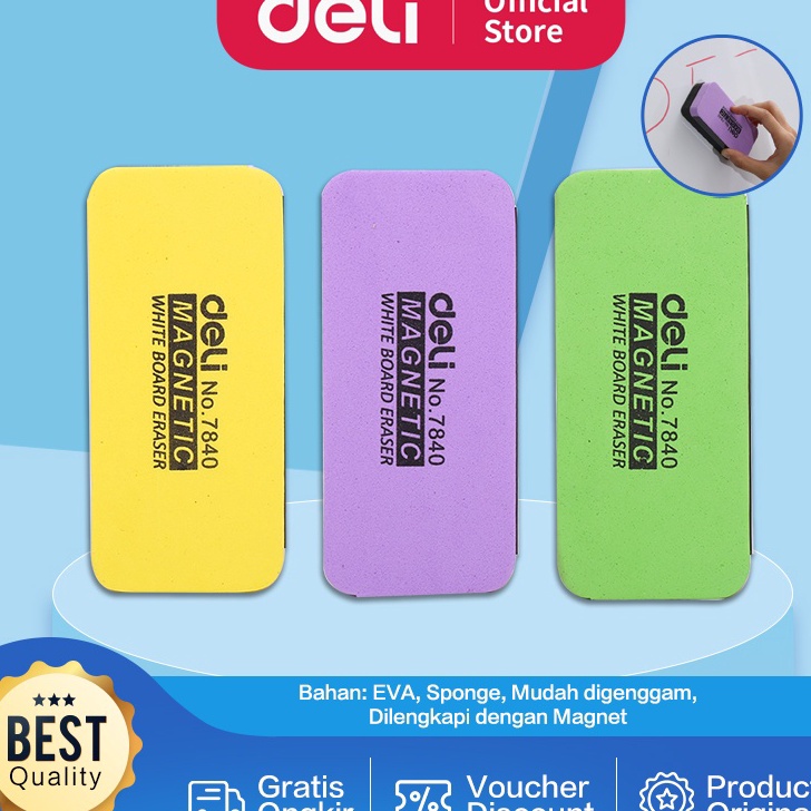 

★★★★★ Deli Whiteboard Eraser Penghapus Papan Tulis E7840