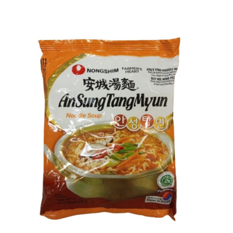 Nongshim Ansung Tang Myun Mie Instan Korea Halal 125g