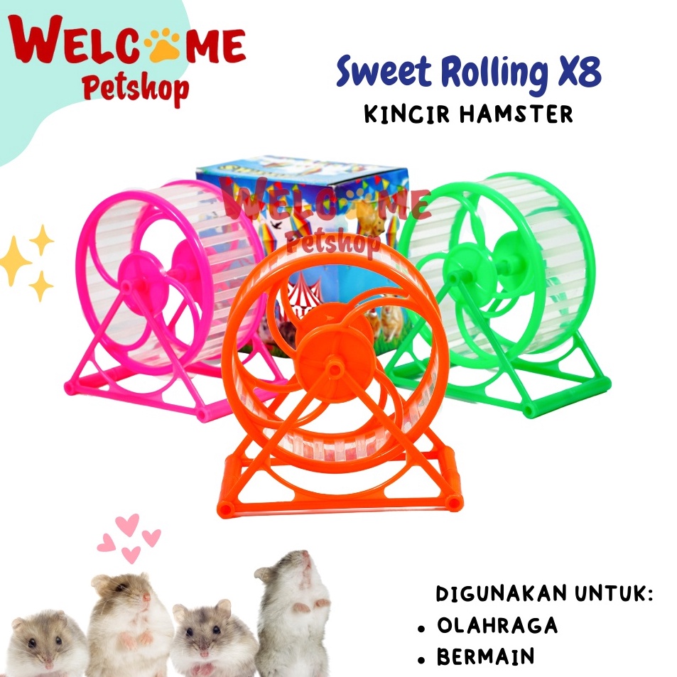 Rolling X8 Kincir Hamster / Mainan Hamster