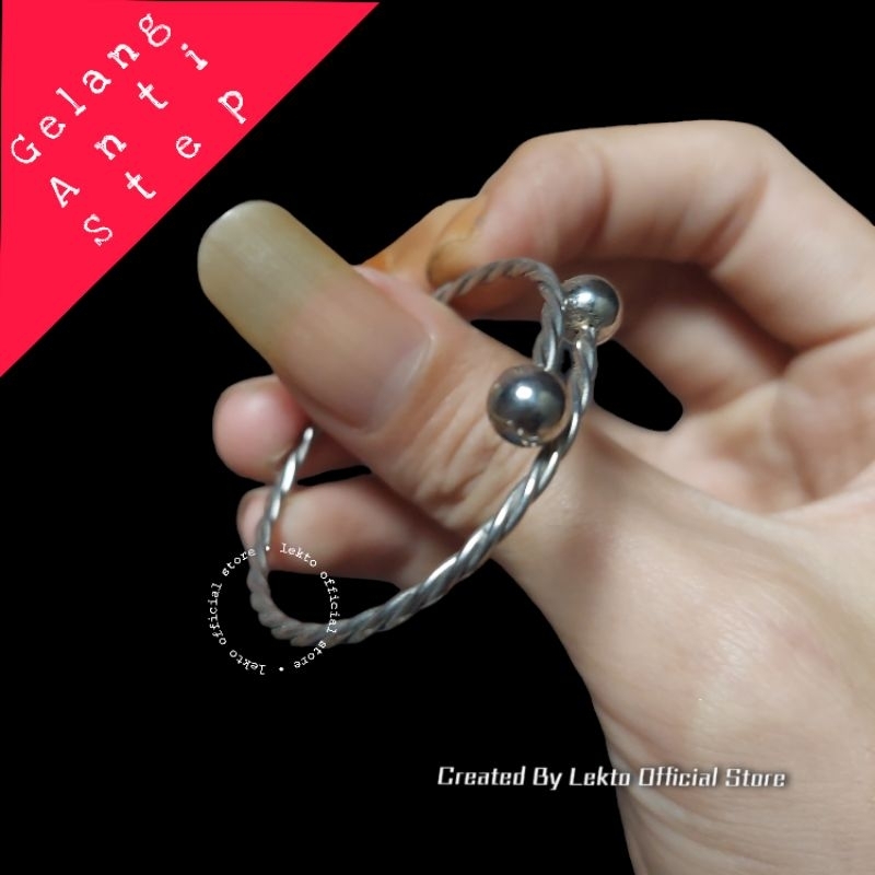 Gelang Anti Step Anak Bayi Laki laki Perempuan Silver Anti Karat Titanium Monel