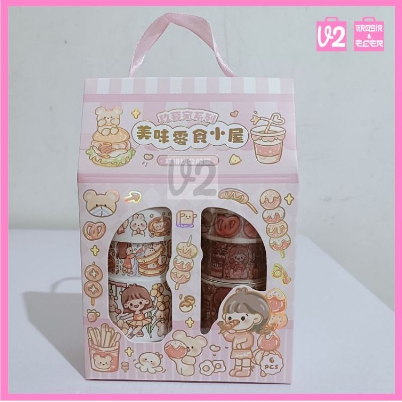 

V2_Isolasi Fancy Box isi 6 | Selotip Kombinasi Fancy