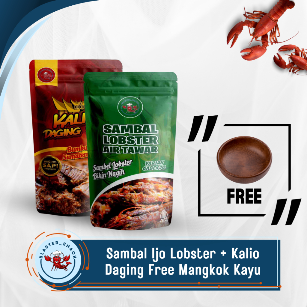 

[Free Mangkok Kayu] Sambal Ijo Lobster Kalio Daging