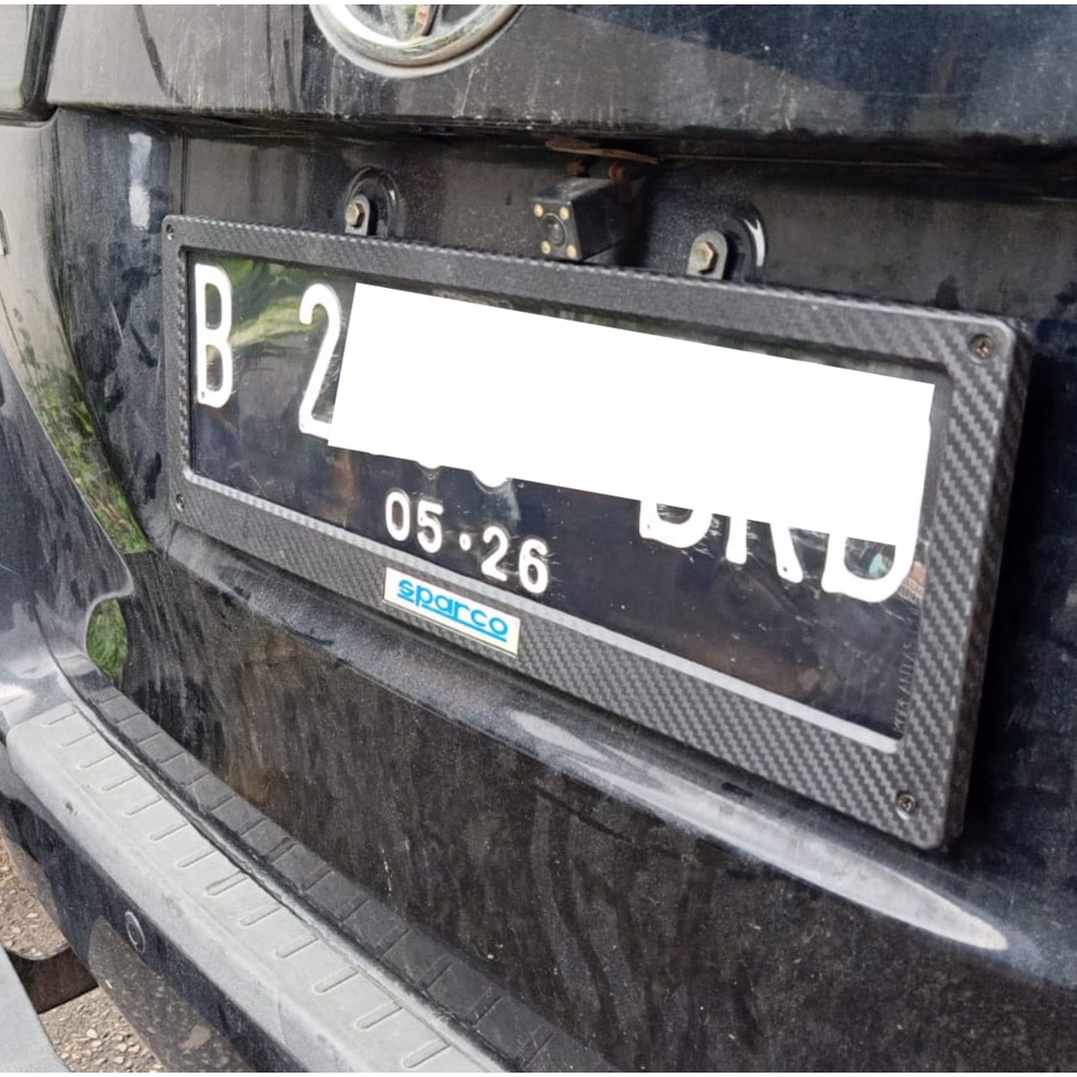 VIRAL Cover Plat Nomor Mobil Acrylik CARBON Dudukan Plat Nomor Akrilik CARBON