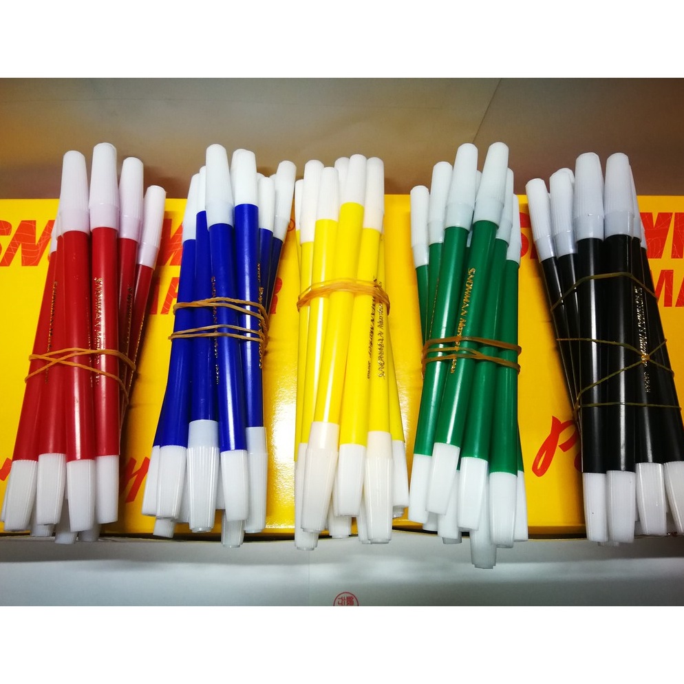 

6.6 Product HOT [LUSIN] SNOWMAN SPIDOL KECIL MARKER PENCIL TYPE 12 PCS