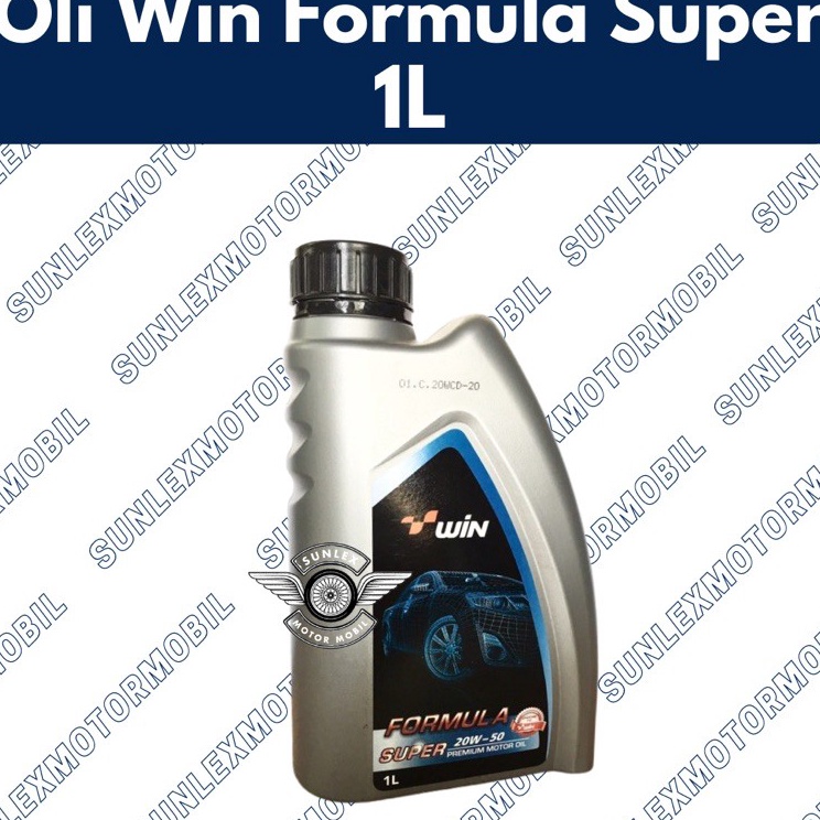 OLI WIN FORMULA SUPER PREMIUM MOTOR 20W-50 1L 20W50 1LITER MOBIL MOTOR 4T MESIN BENSIN