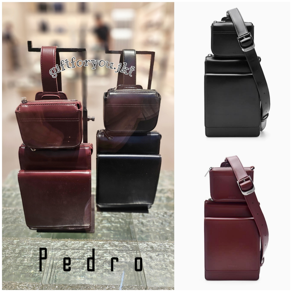 Tas Pria Pedro Helix Sling Bag Original Selempang Crossbody Bag Kecil Cowok Man Laki Laki