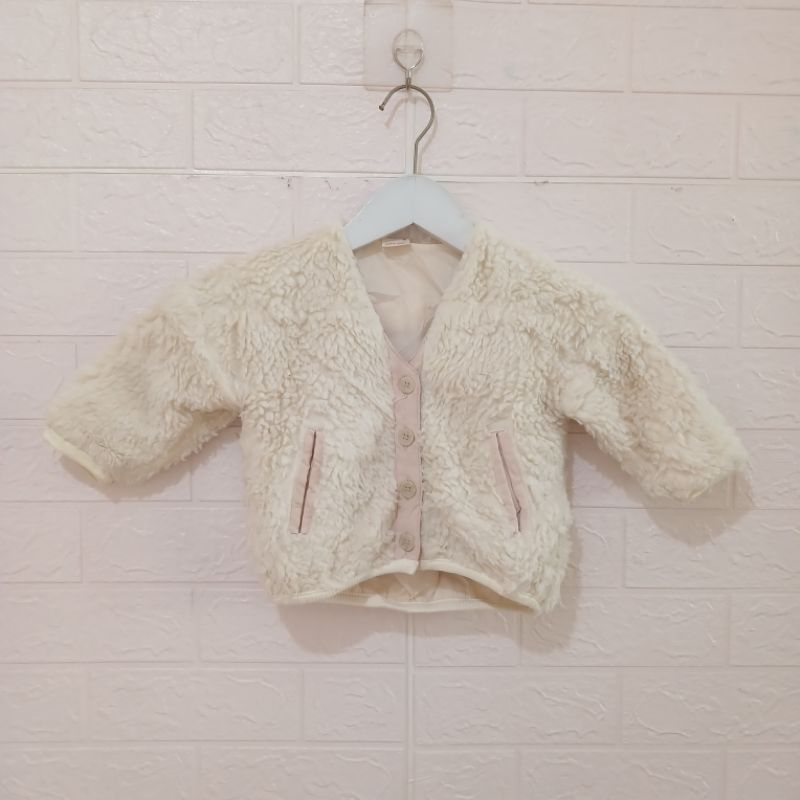 Cardigan Bulu Sherpa Anak Petit BW