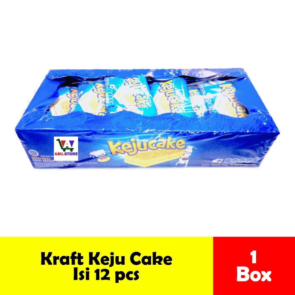 

Kraft Keju Cake Bolu rasa Keju Kemasan Box 12 pcs