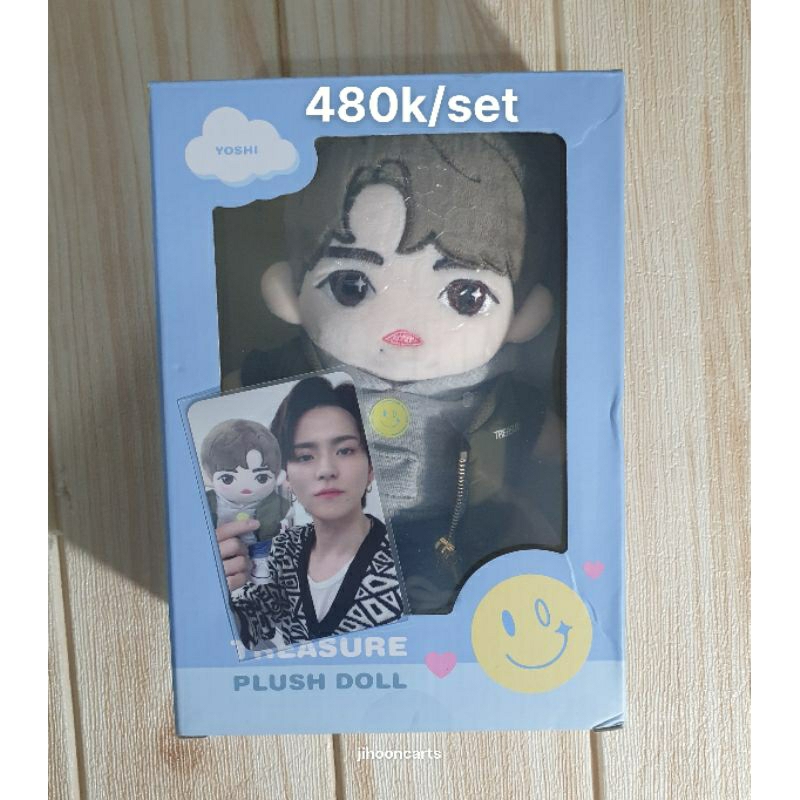 [Preloved] Official Plush Doll Yoshi Treasure Set Boneka dan Photocard PC Hyunsuk Jihoon Junkyu Jaeh