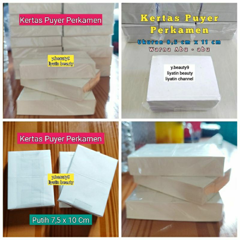 Kertas Puyer Obat (L) Isi 500 lembar Kertas Buram Perkamen Kertas Perkamen Kertas Obat Apotik