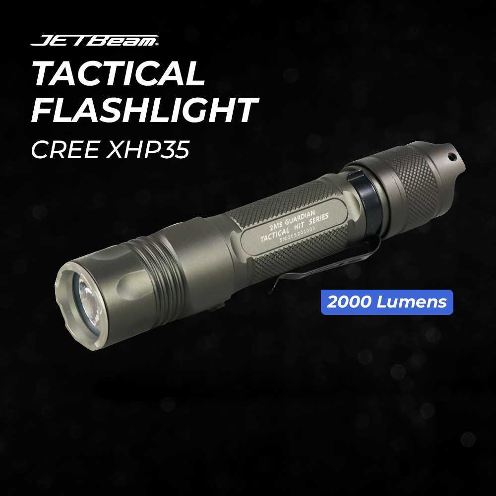 JETBeam Flashlight Senter Tactical CREE XHP35 LED 2000 Lumens