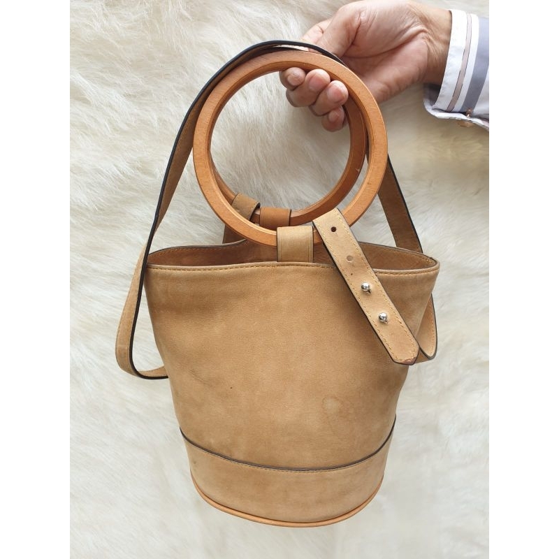 Tas Simon Miller Wanita Handbag Sling Bag Selempang Kulit Asli Coklat