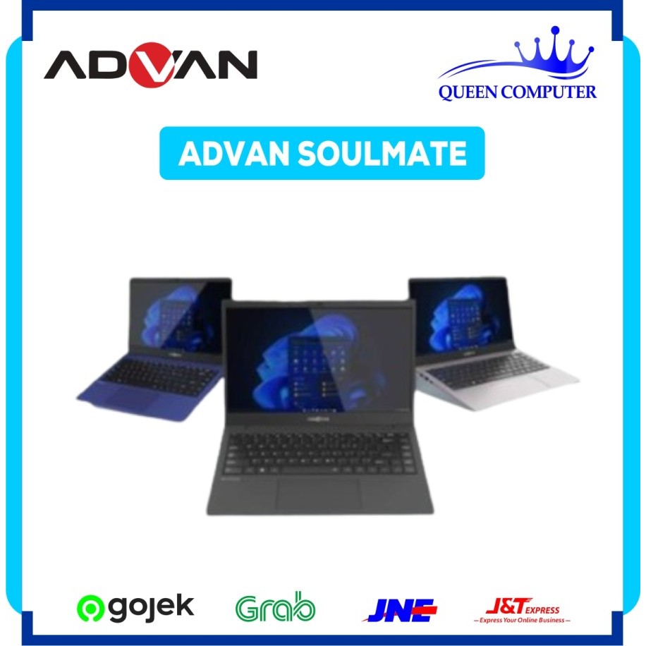 Laptop Advan Soulmate Intel Celeron N4020 RAM 8GB 128GB W11