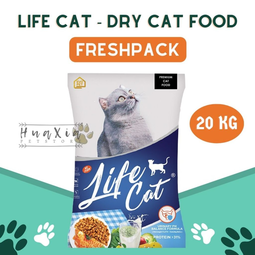 Makanan Kucing / Dry Cat Food Life Cat 20kg