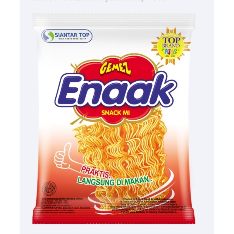 

gemez Enaak snack mi makanan ringan mi renteng