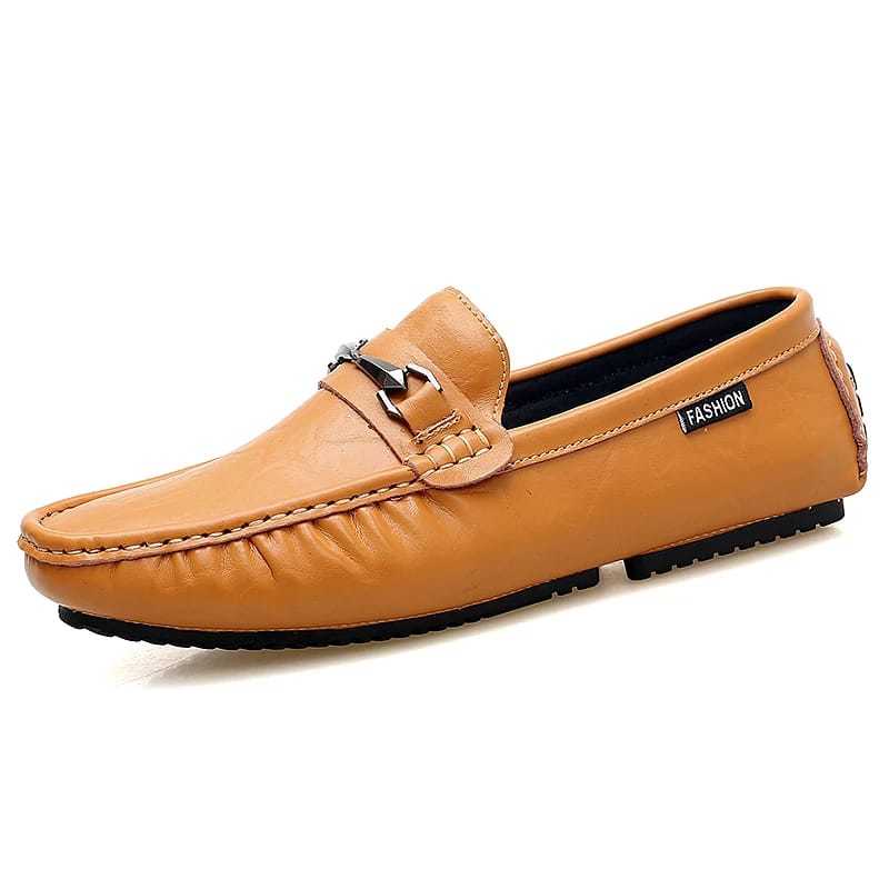 Sepatu Formal Loafes Pria Slip-on Kulit Import - NICOLAS